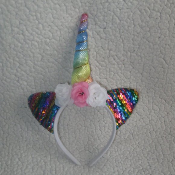 5/$30 Girls Four Piece Unicorn Headband Bundle - Picture 6 of 6